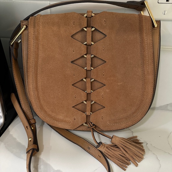 Vince Camuto Angel Flat bag mocha tassels - Picture 2 of 9